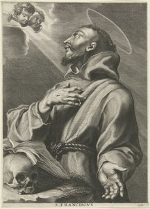 H. Franciscus van Assis São Francisco (título no objeto) de Cornelis Galle (I)