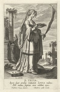 H. Lúcia
Speculum Illustrium Virginum (título da série) de Cornelis Galle (I)