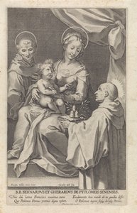 Maria com Criança e São Bernardo de Siena e São Geraldo