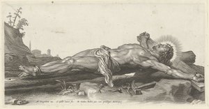 Cristo crucificado no chão de Cornelis Galle (II)