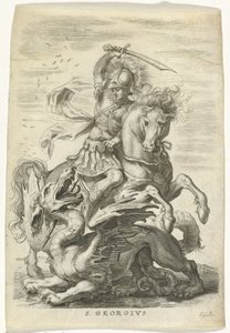H. Joris luta contra o dragão de Cornelis Galle (II)