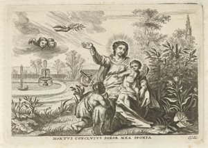Maria com Criança e João Baptista no Hortus Conclusus de Cornelis Galle (II)