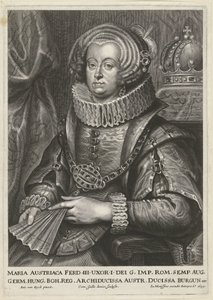 Retrato de Maria Ana da Áustria, esposa do Imperador Fernando III