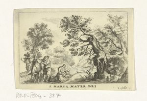 Descanse na fuga para o Egito de Cornelis Galle (II)