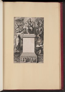 Página de rosto de B. Dos Rios, Da Hierarquia Mariana Sexo Livre de Cornelis Galle II after Erasmus Quellinus II after Sir Peter Paul Rubens