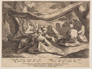 Festa da música ao ar livre de Cornelis Galle I
