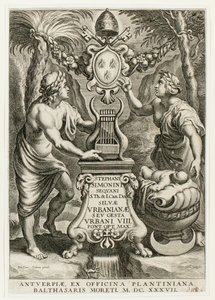 Página de título de Silvae Urbanianae de Cornelis Galle I