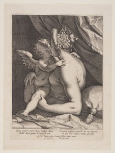 Vénus e Cupido de Cornelis Galle I