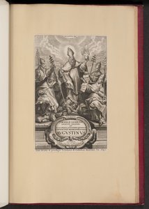 Página de rosto para Cornelii Iansenii ... Avgvstinvs de Cornelis Galle I after Sir Peter Paul Rubens