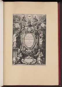 Página de rosto para "Commentarius in Vetvs et Novvm Testamentvm" de R.P. Jacobi Tirini