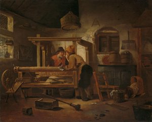Oficina da Weaver de Cornelis Gerritsz Decker