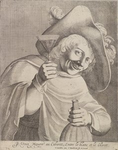 Homem com um copo de Cornelis I Danckerts