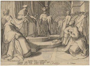 Julgamento de Salomão de Cornelis Jacobsz. Drebbel