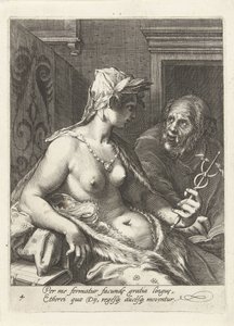 Retórica As Sete Artes Liberais (título da série) de Cornelis Jacobsz. Drebbel