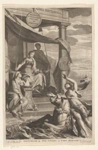 Sequestro da Europa assistido pela Britannia Página de rosto para: Isaac de Larrey, Histoire d