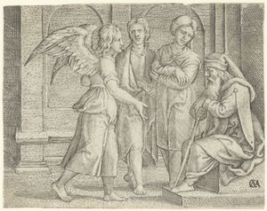 Tobias e o anjo em casa de Tobit e Anna
História de Tobias (título da série)