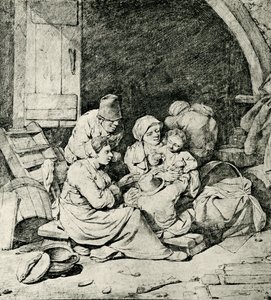Família de agricultores holandeses de Cornelis Pietersz Bega