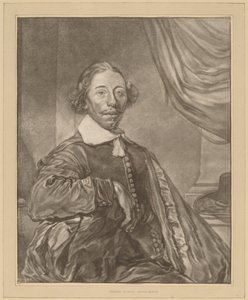 Retrato de um homem sentado de Cornelis Ploos van Amstel