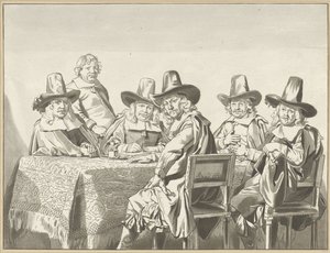 Regentes do orfanato em Haarlem de Cornelis Ploos van Amstel