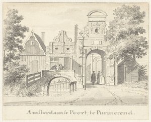 O Amsterdamse Poort em Purmerend de Cornelis Pronk