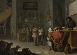 Disputas sobre uma vaca custam pelo menos mais um (quem está processando por uma vaca). 1629 de Cornelis Saftleven