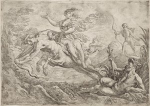 Nessus é atingido pela seta envenenada de Hércules