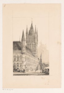 Salão de pano de Ypres Câmara Municipal do século XIII de Cornelis Springer