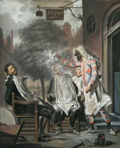 Arlequim, mágico e barbeiro: os rivais expostos, 1738