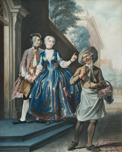 Pefroen e a cabeça das ovelhas, 1739 de Cornelis Troost