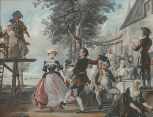 O casamento de Kloris e Roosje de Cornelis Troost