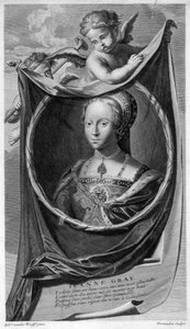 Lady Jane Gray, rainha da Inglaterra.