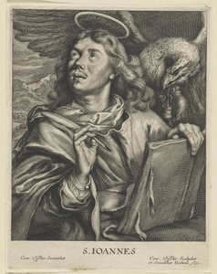 Evangelista Johannes
S. IOANNES (título sobre o objecto)
Vier evangelistaen (título da série)