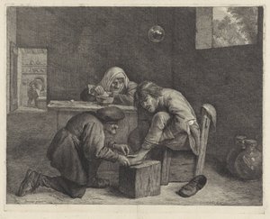 Homem num consultório médico de Cornelis Visscher (II)