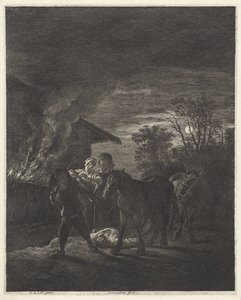 Roubo de cavalos de Cornelis Visscher (II)