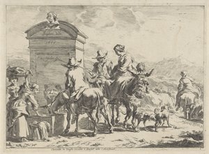 lugar de descanso Paisagens (título da série) de Cornelis Visscher (II)