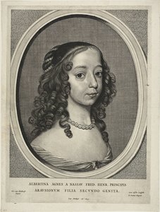 Albertine Agnes, Princesa de Orange Nassau, de Nine Portraits de Cornelis Visscher