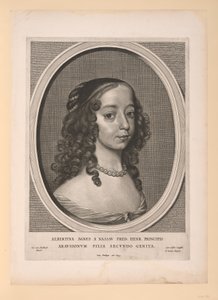 Albertine Agnes, Princesa de Orange Nassau, de Nine Portraits de Cornelis Visscher