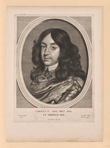 Carlos II, rei de Inglaterra, de Effigies Variae... de Cornelis Visscher