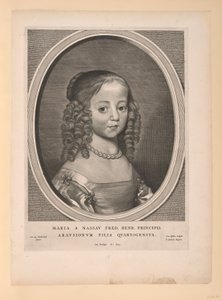 Maria, Princesa de Orange Nassau, de Nine Portraits de Cornelis Visscher