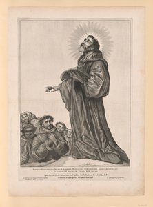 Santo: Egberto, o Abade, de Santos dos Países Baixos do Norte e do Sul de Cornelis Visscher