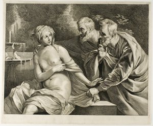 Susanna e os Anciões, do Gabinete Reynst de Cornelis Visscher