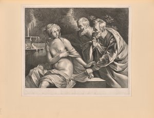 Susanna e os Anciãos, de Cabinet Reynst de Cornelis Visscher