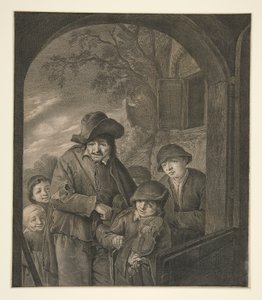 Sem título (Músicos à Porta de uma Pousada) de Cornelis Visscher