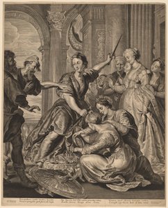 Aquiles no Tribunal de Licomedes de Cornelis Visscher after Sir Peter Paul Rubens, published by Pieter Claesz Soutman