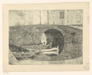 Ponte sobre um canal de Cornelis Vreedenburgh