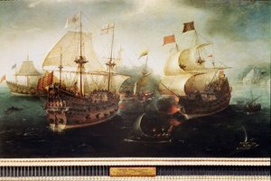 Cena de batalha naval (Pintura