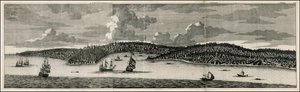 Vista de 1698 de Constantinopla e Pera por Cornelis De Bruyn