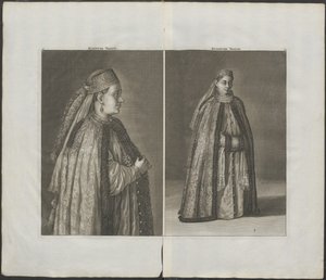 Mulher russa De: Viagem sobre Moscovite, 1711