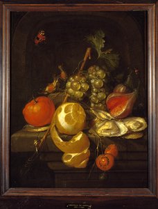 Ainda vida com frutas e ostras, meados dos anos 1650