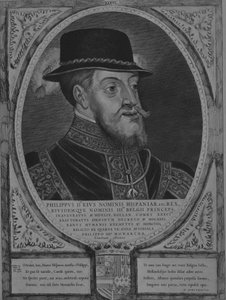 Filipe II, Rei da Espanha, da série Condes e Condessas da Holanda, Zelândia e W..., 1650.